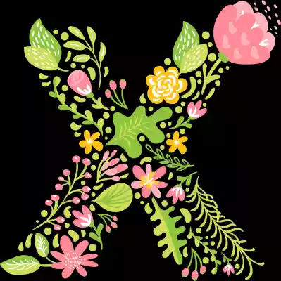 vectores plantilas ALFABETO,FLOR,
